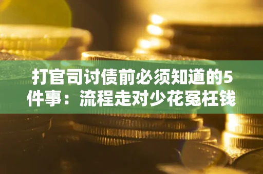 武汉打官司讨债前必须知道的5件事：流程走对少花冤枉钱