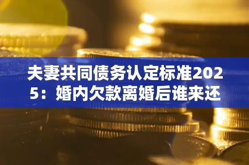 武汉夫妻共同债务认定标准2025:婚内欠款离婚后谁来还? 武汉夫妻共同债务认定标准2025:婚内欠款离婚后谁来还?