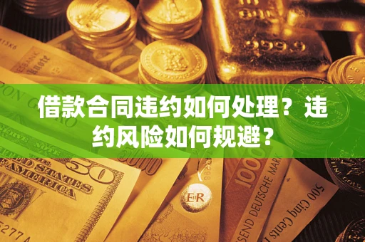 武汉借款合同违约如何处理？违约风险如何规避？