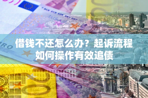 武汉借钱不还怎么办？起诉流程如何操作有效追债